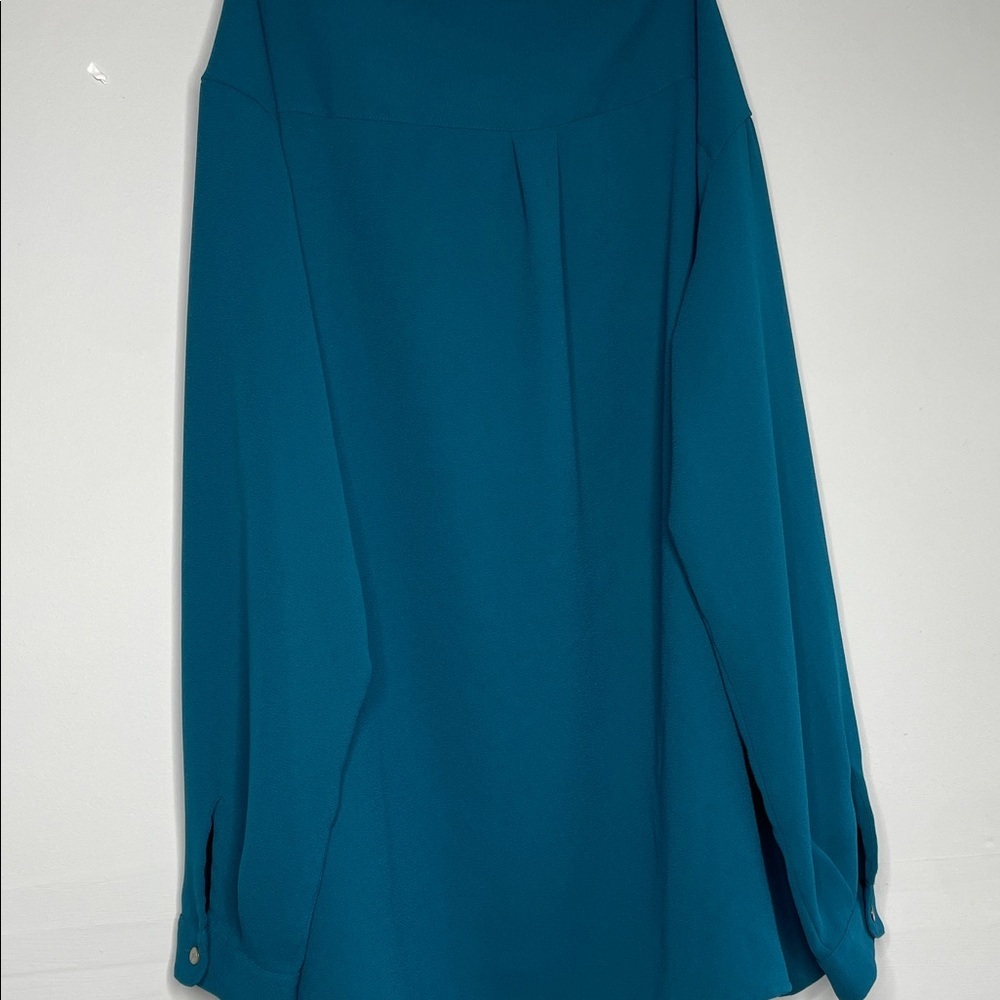 J. Jill Turquoise Blouse - Picture 9 of 10